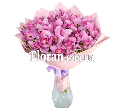 З Днем Народження букет орхідей