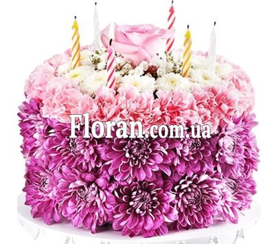 Торт з квітів композиція