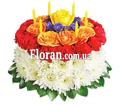 Fresh flower cakes for children