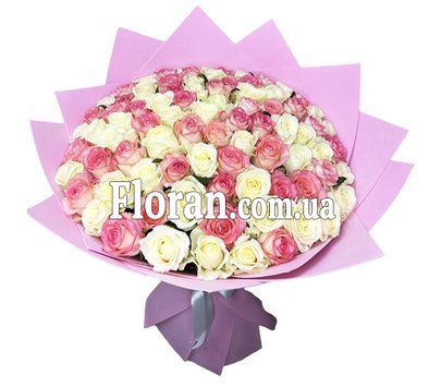 101 роза в шикарном букете