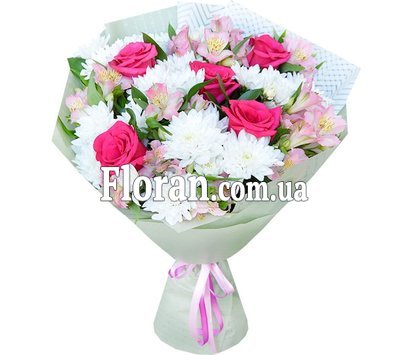 Alstroemeria chrysanthemum rose