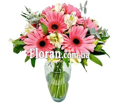 Alstroemeria and gerbera