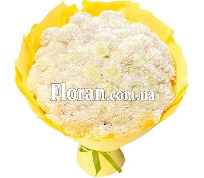 Великий букет величезних хризантем