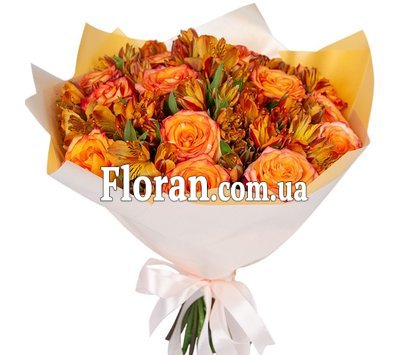 Букет помаранчевого кольору
