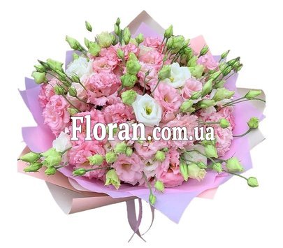 Букет эустомы с днем рождения