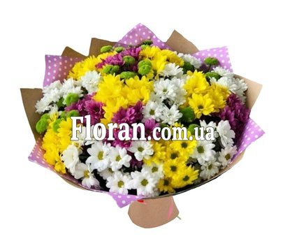 Give a bouquet of chrysanthemums