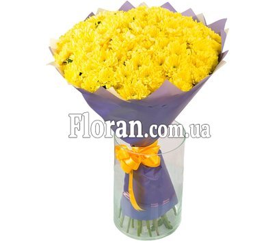 Букет з 25 кущових хризантем