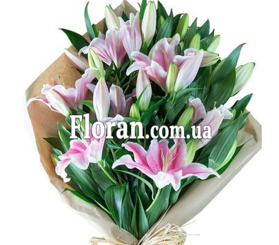 Букет из 5 лилий