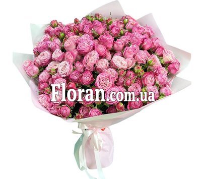 Bouquet of peony-shaped roses for birthday