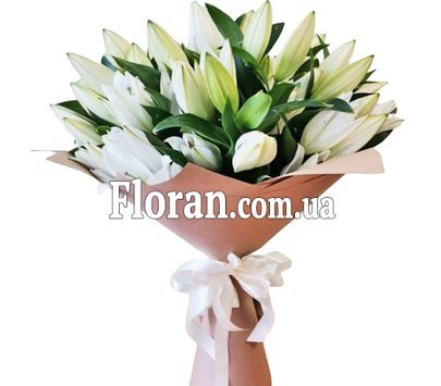 Цветы белые лилии букеты
