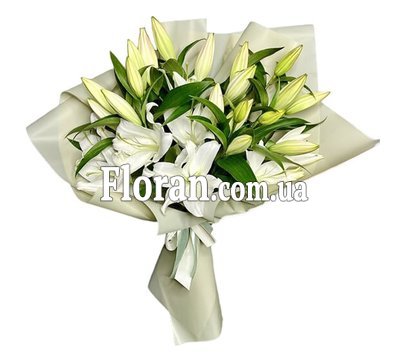Цветы лилии букет
