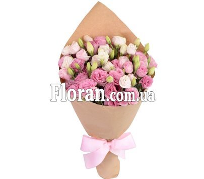 Эустома в крафте