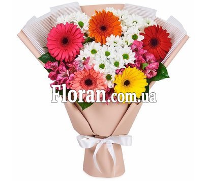 Chrysanthemum and Alstroemeria gerberas