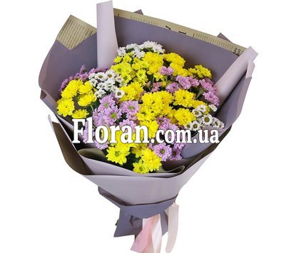 Chrysanthemums of different colors