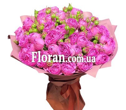 Peony roses in a bouquet