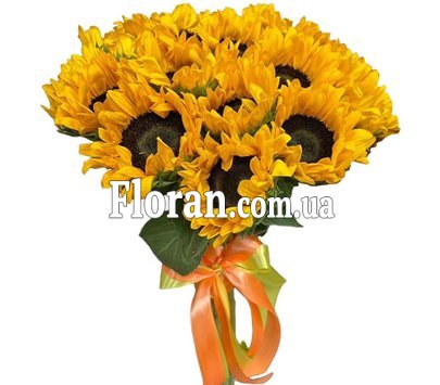 Соняшники в букеті
