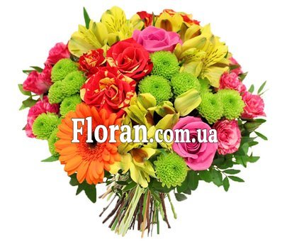 Різнокольоровий букет