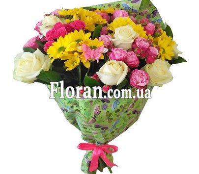 Unique bouquet of flowers