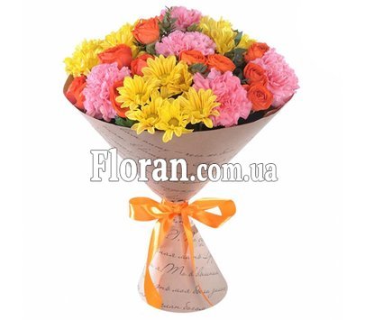 Bright bouquet for a girl