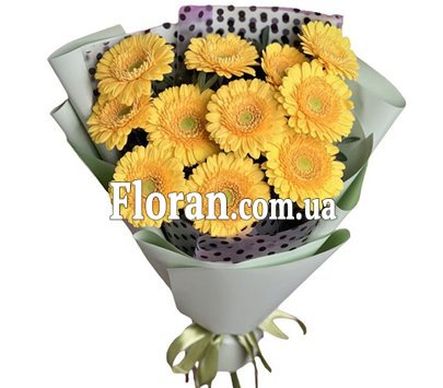 Желтые герберы