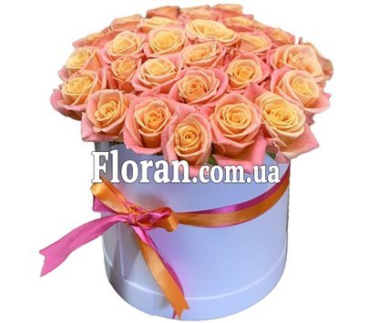 25 красивих троянд у коробці