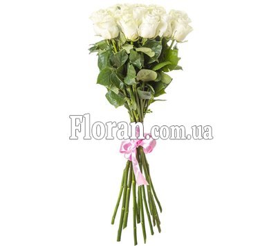 Белые метровые розы