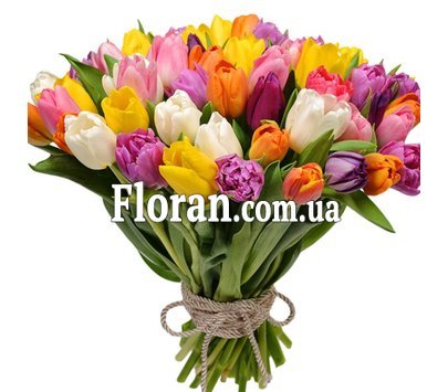 Large bouquet with tulips