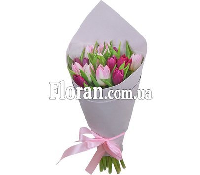 Букет 15 тюльпанов