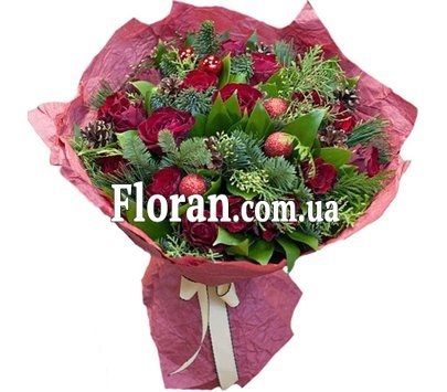 Bouquet for a Christmas gift