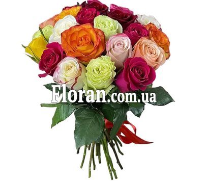 Букет роз разных цветов
