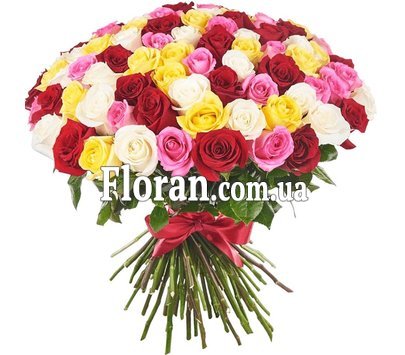 Цветы розы большой букет