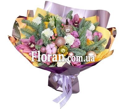 Феєричний новорічний букет