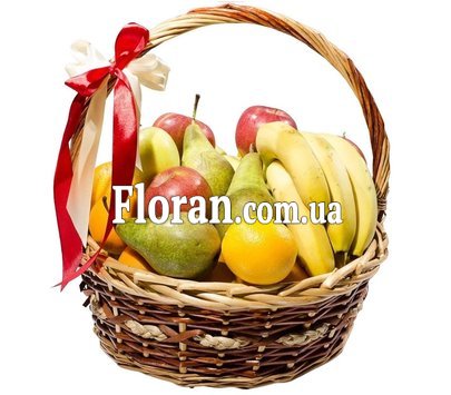 Fruit gift in a basket
