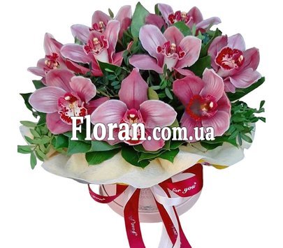 Коробочка з орхідеями