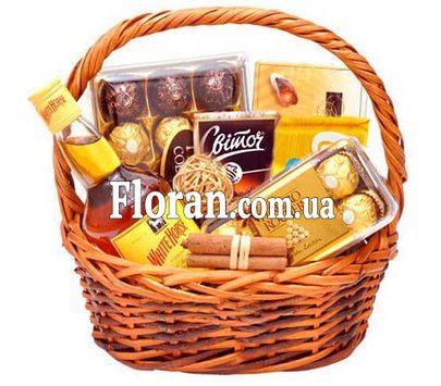 Кошик для чоловіка з віскі