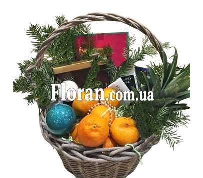 Корзина новогодняя на подарок