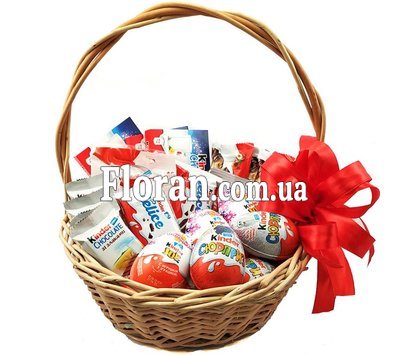 Kinder sweets basket