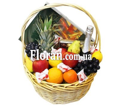 Fruit and candy basket