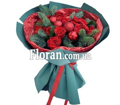 Модний новорічний букет