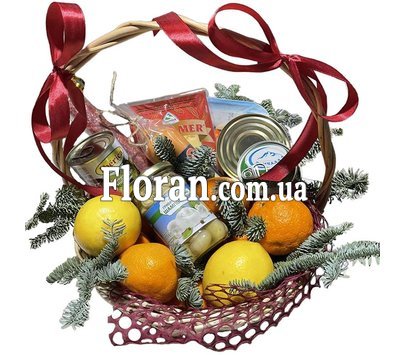 Набор новогодний в корзине