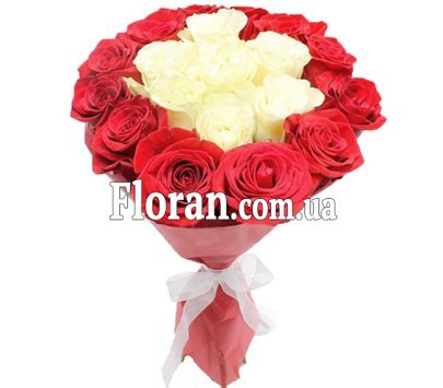 Необычный букет из роз