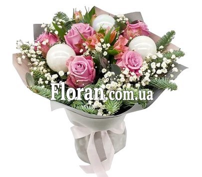 Ніжний новорічний букетик