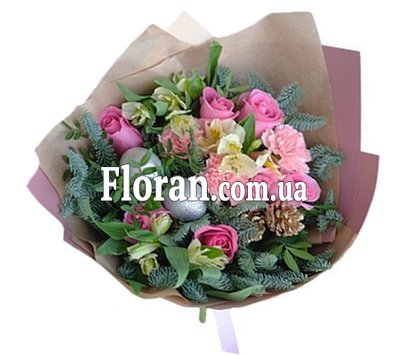 New Year's bouquet for a girl