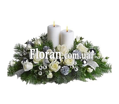 New Year's composition on the table