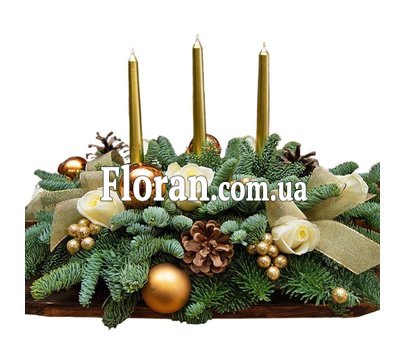 Новогодняя композиция свечи