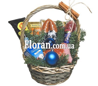 Новорічний кошик продуктовий