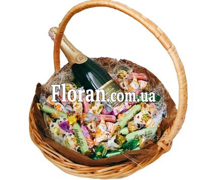 Birthday gift basket for a woman