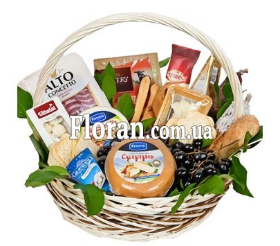 Gift set in the basket