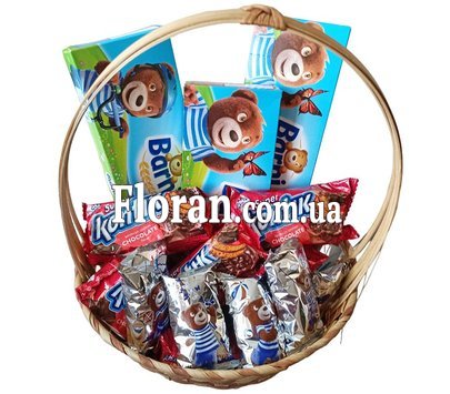 Baby gift sweet basket