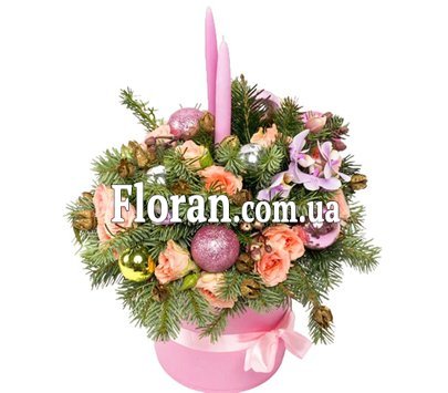 Рождественская композиция в коробке